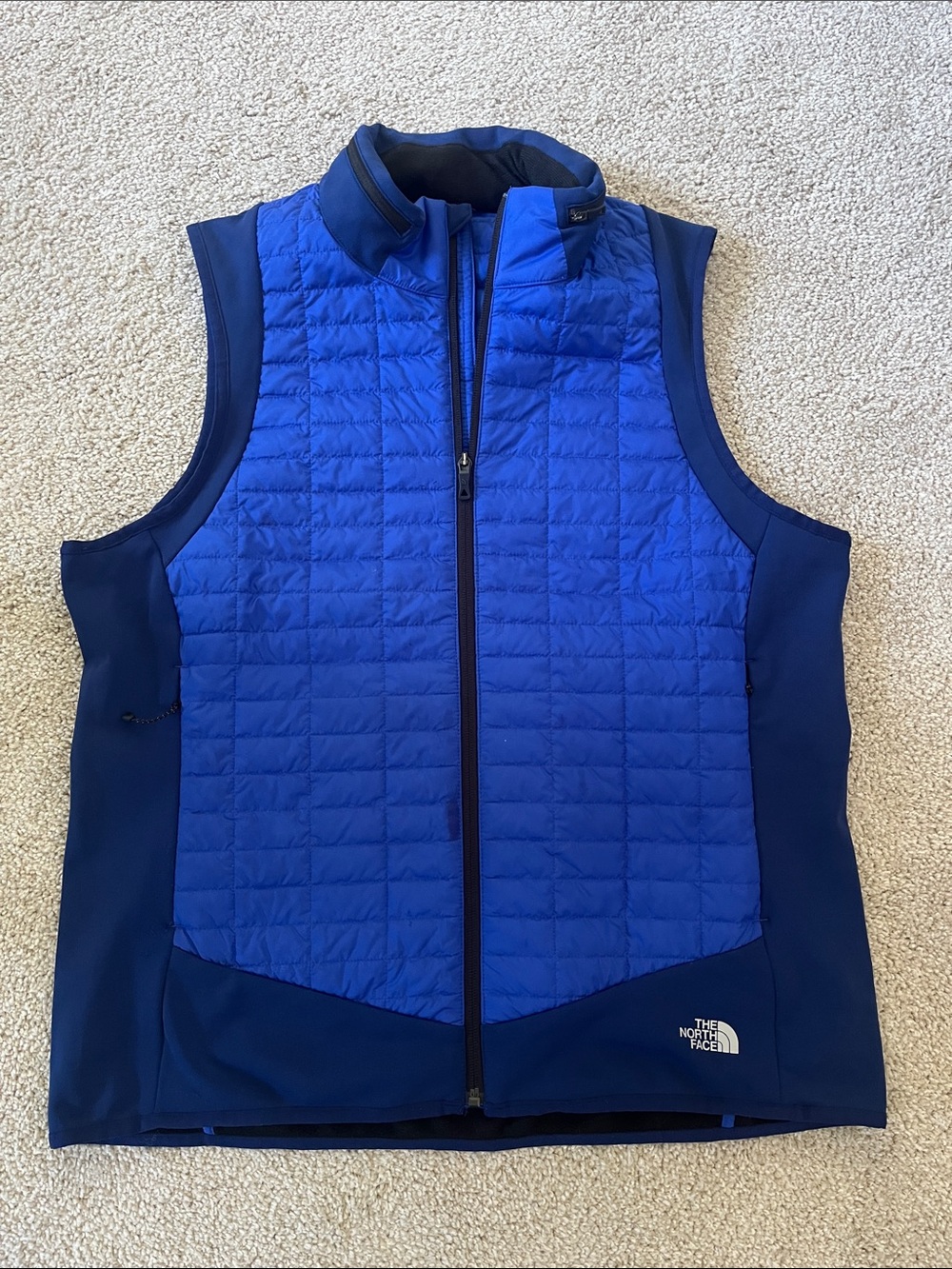 The North Face Royal Blue Quilted & Navy Hybrid Vest